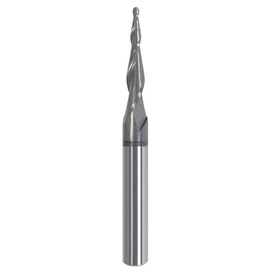 *Astra Coated* 1/16 Ball 5 Degree – 2 Flute Taper CNC Router Carving Bit