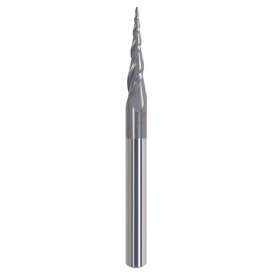 Astra Coated* 1/32 Ball 6.2 Degree 3 Flute Taper CNC Carving Bit 
