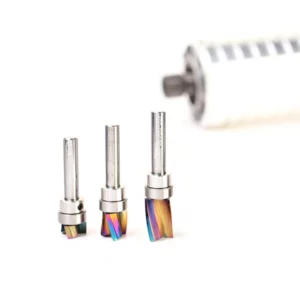 3 piece down-cut pattern router bit set - 1/2" diameter *AstraHP Coated*