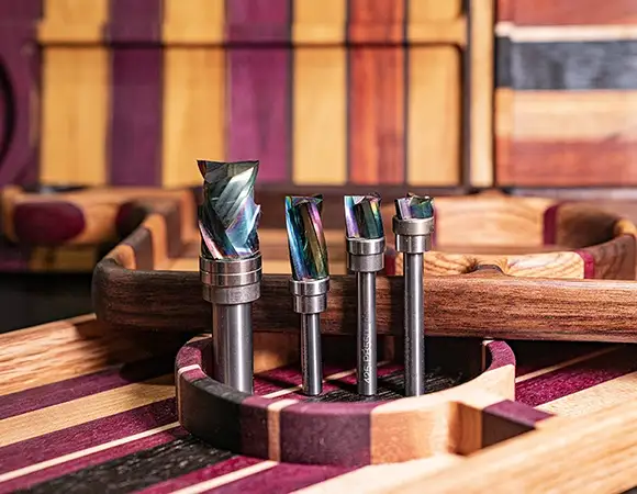 Patter router bit grid